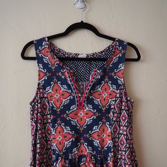 Anthropologie Akemi + Kin Galapa Sleeveless Patterned Tank Top sz M - Picture 2 of 4